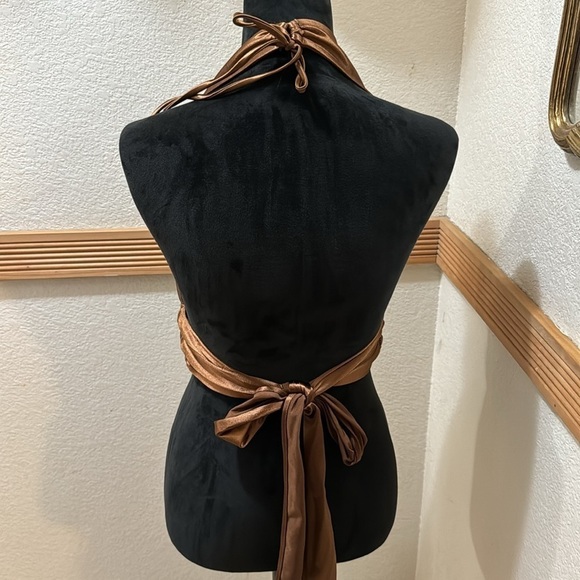 Brown halter top size M!! - Picture 4 of 5